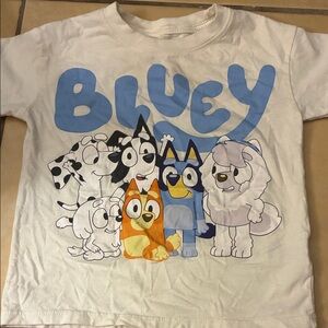 🔥5 for 20🔥 BlueyKids T-Shirt - White and Blue 4T